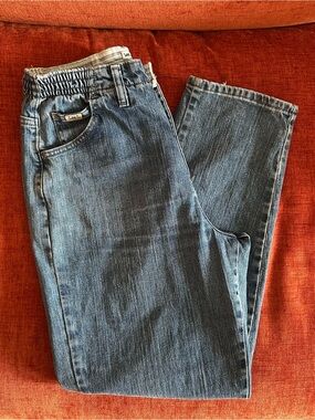 Vtg Lee Blue Denim Jeans with Elastic Waist